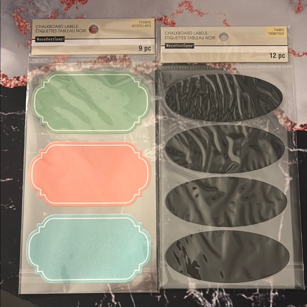 Chalkboard Label Scrapbook Stickers (Set)